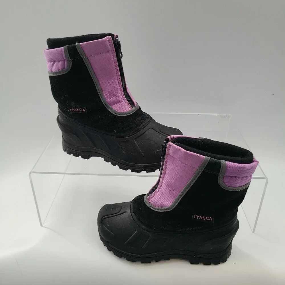 Itasca Snow Boot Kids Size 2 Purple/Black‎